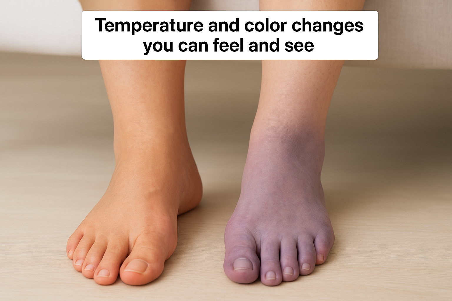 Temperature and color changes you can feel and see