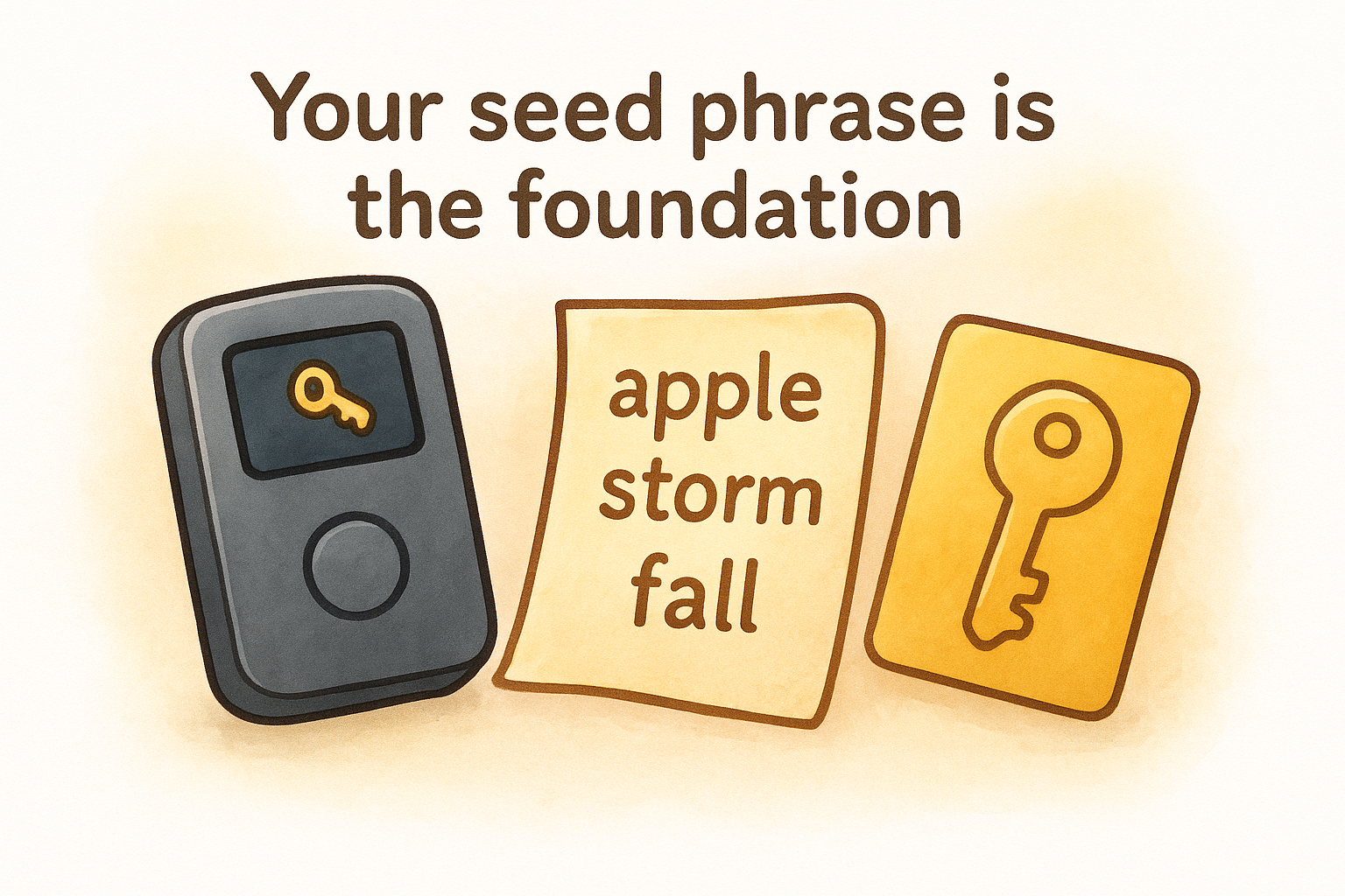 Your seed phrase is the foundation