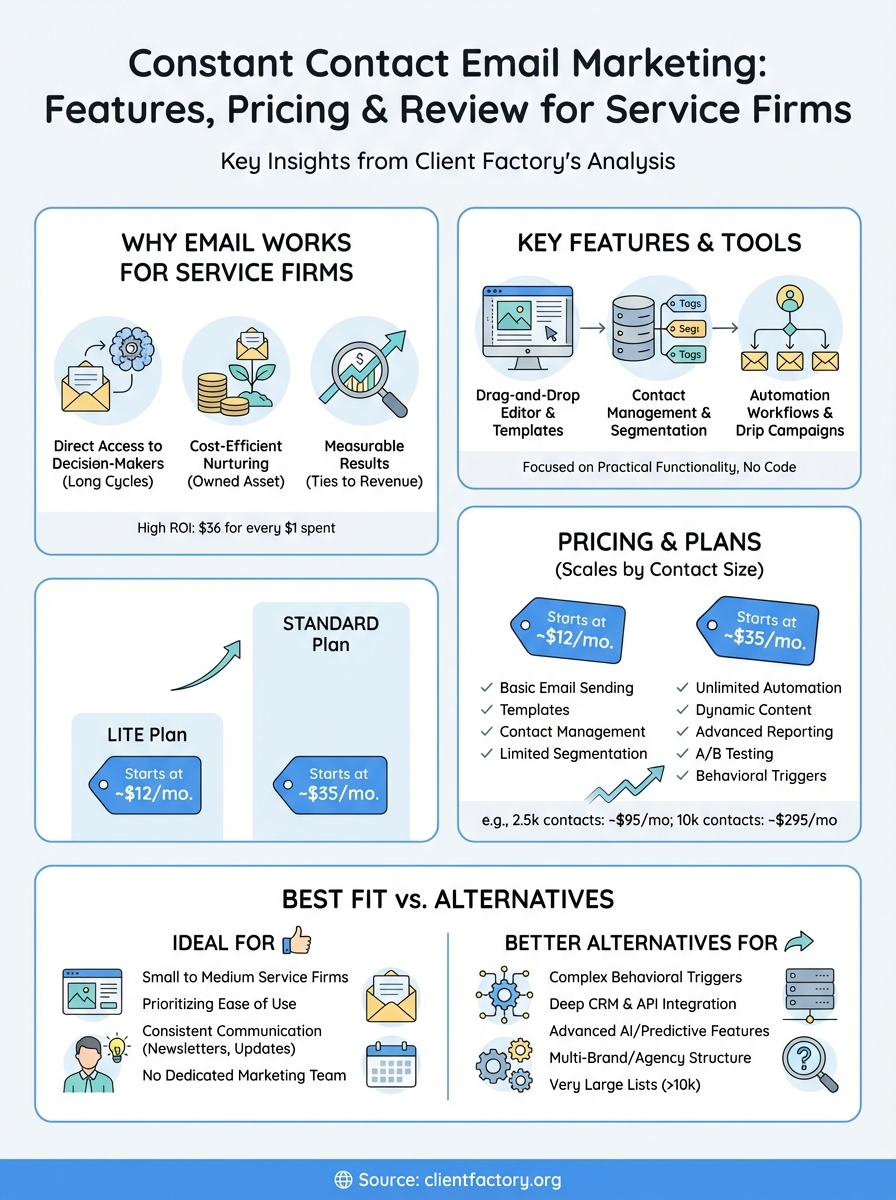 constant contact email marketing infographic