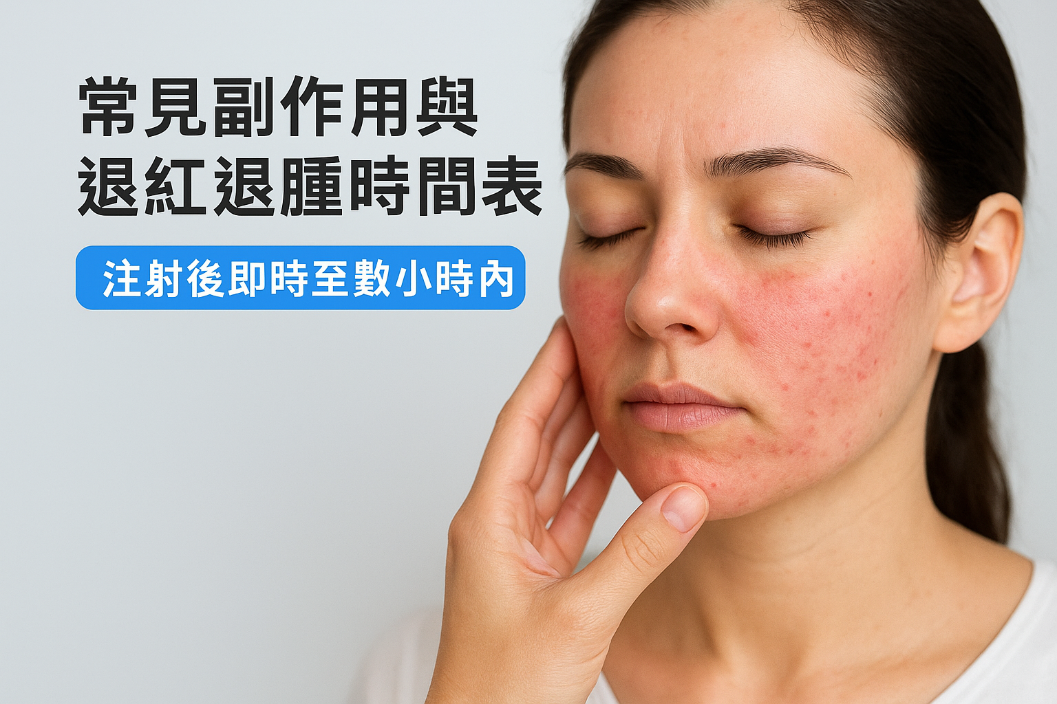 常見副作用與退紅退腫時間表