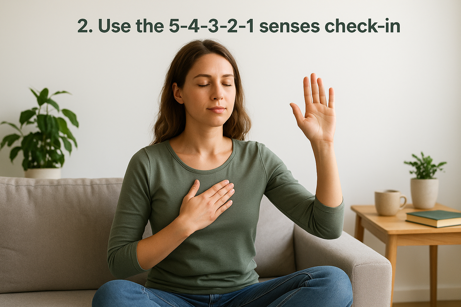 2. Use the 5-4-3-2-1 senses check-in