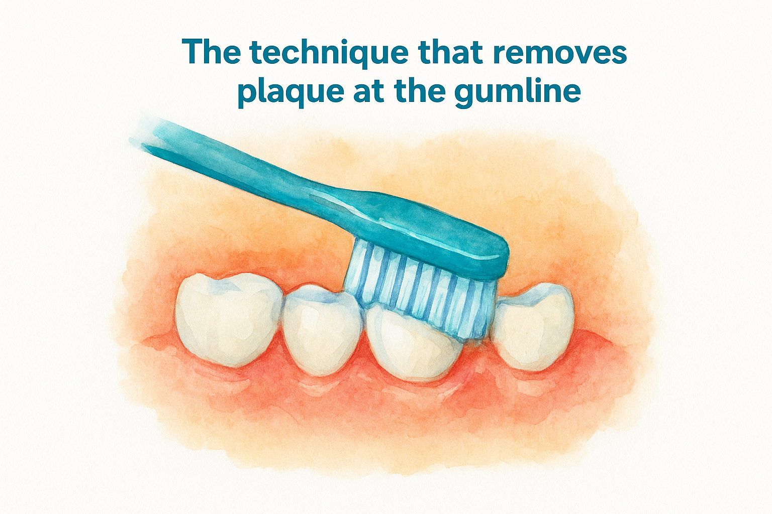 The technique that removes plaque at the gumline
