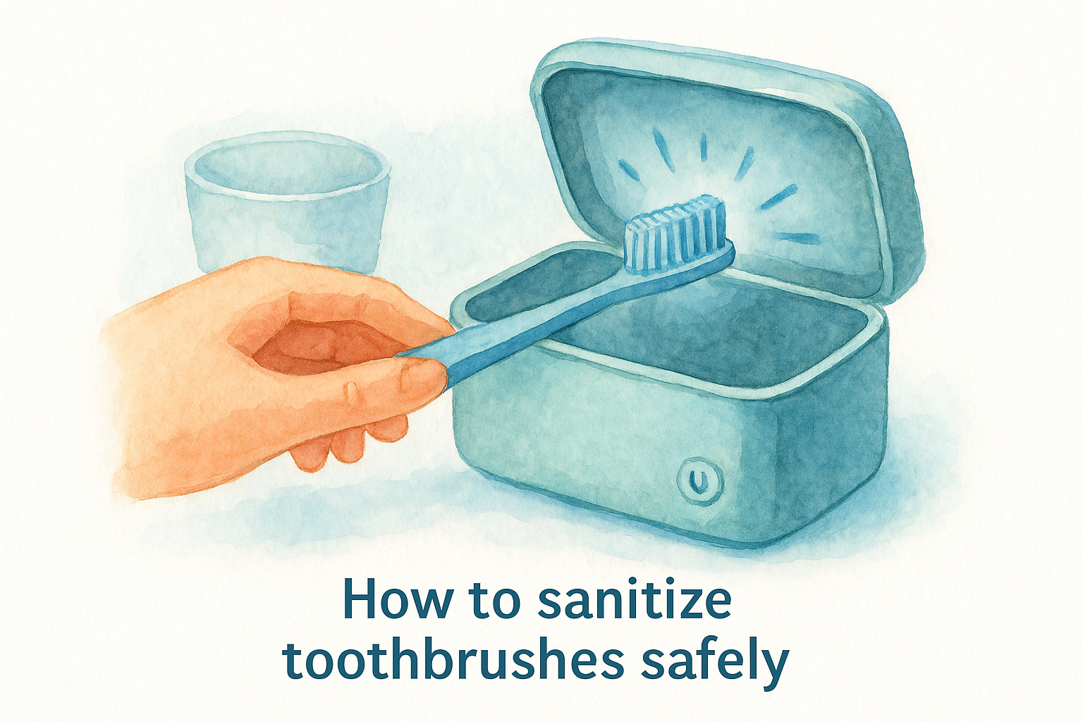 How to sanitize toothbrushes safely