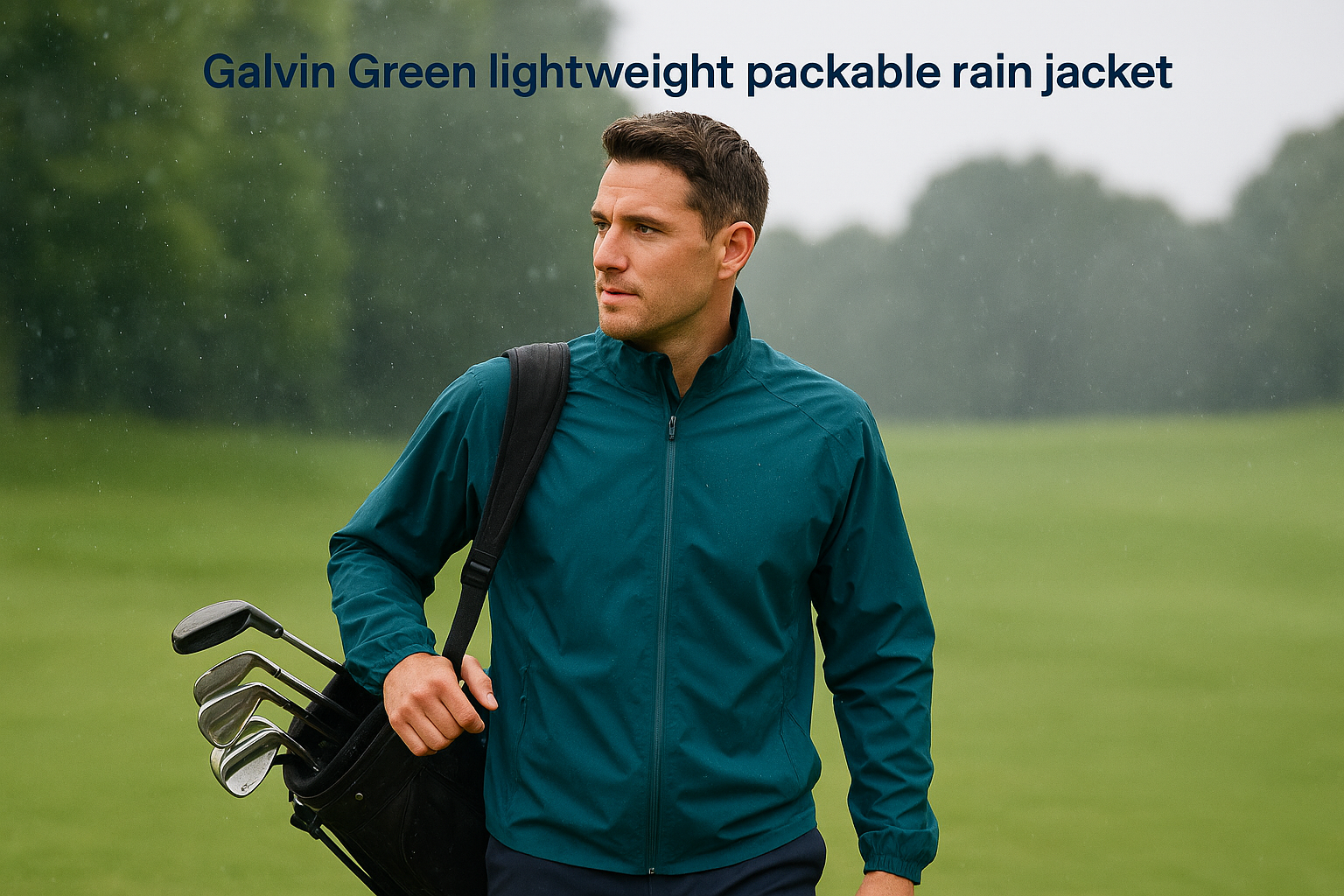 4. Galvin Green lightweight packable rain jacket
