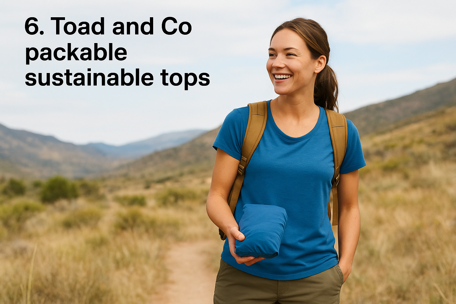 6. Toad and Co packable sustainable tops