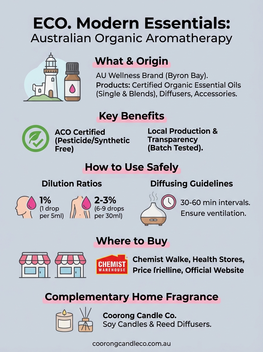 eco modern essentials infographic