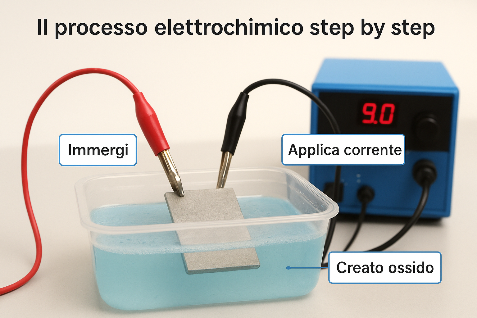 Der elektrochemische Prozess Schritt für Schritt