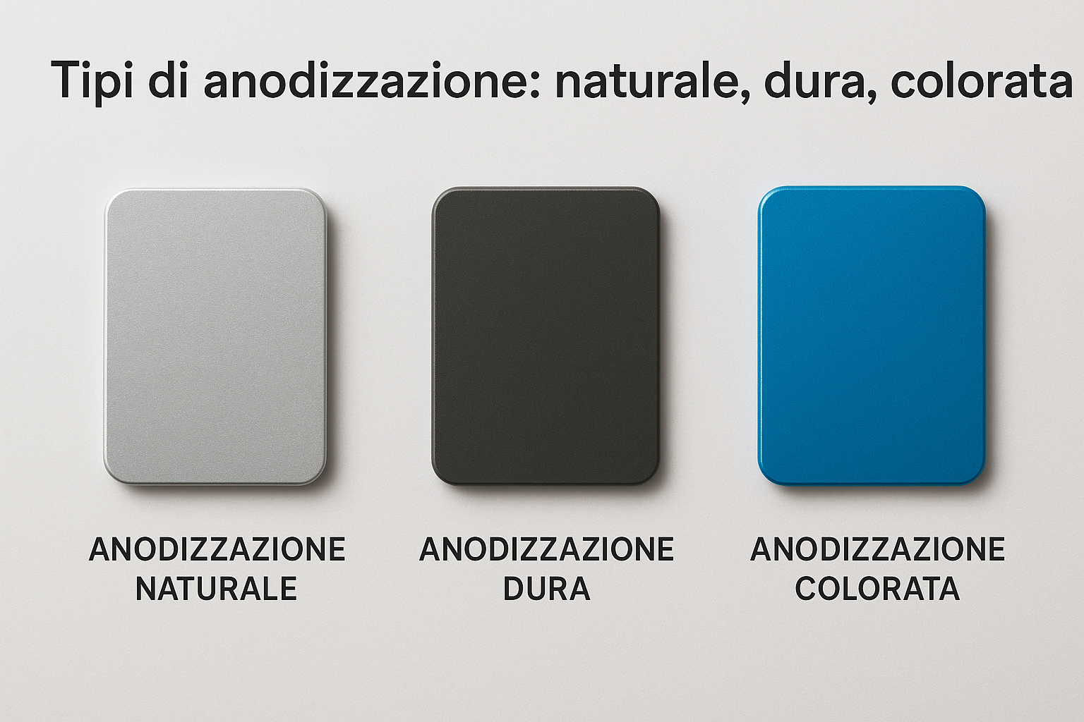 Arten der Anodisierung: natürlich, hart, farbig