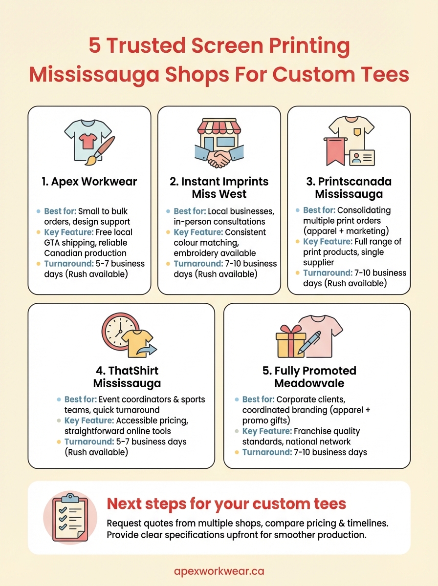 screen printing mississauga infographic