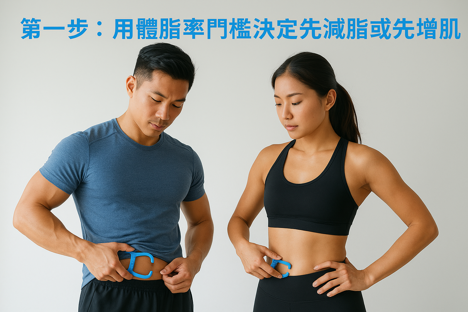 第一步：用體脂率門檻決定先減脂或先增肌