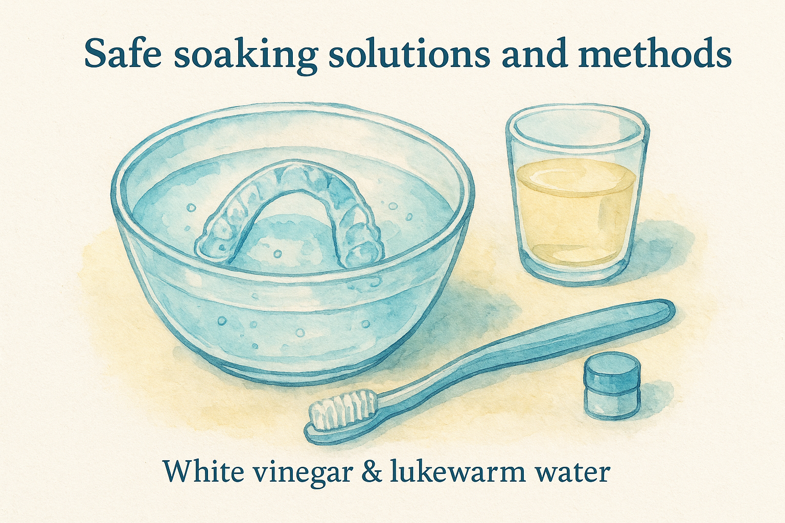 Safe soaking solutions and methods