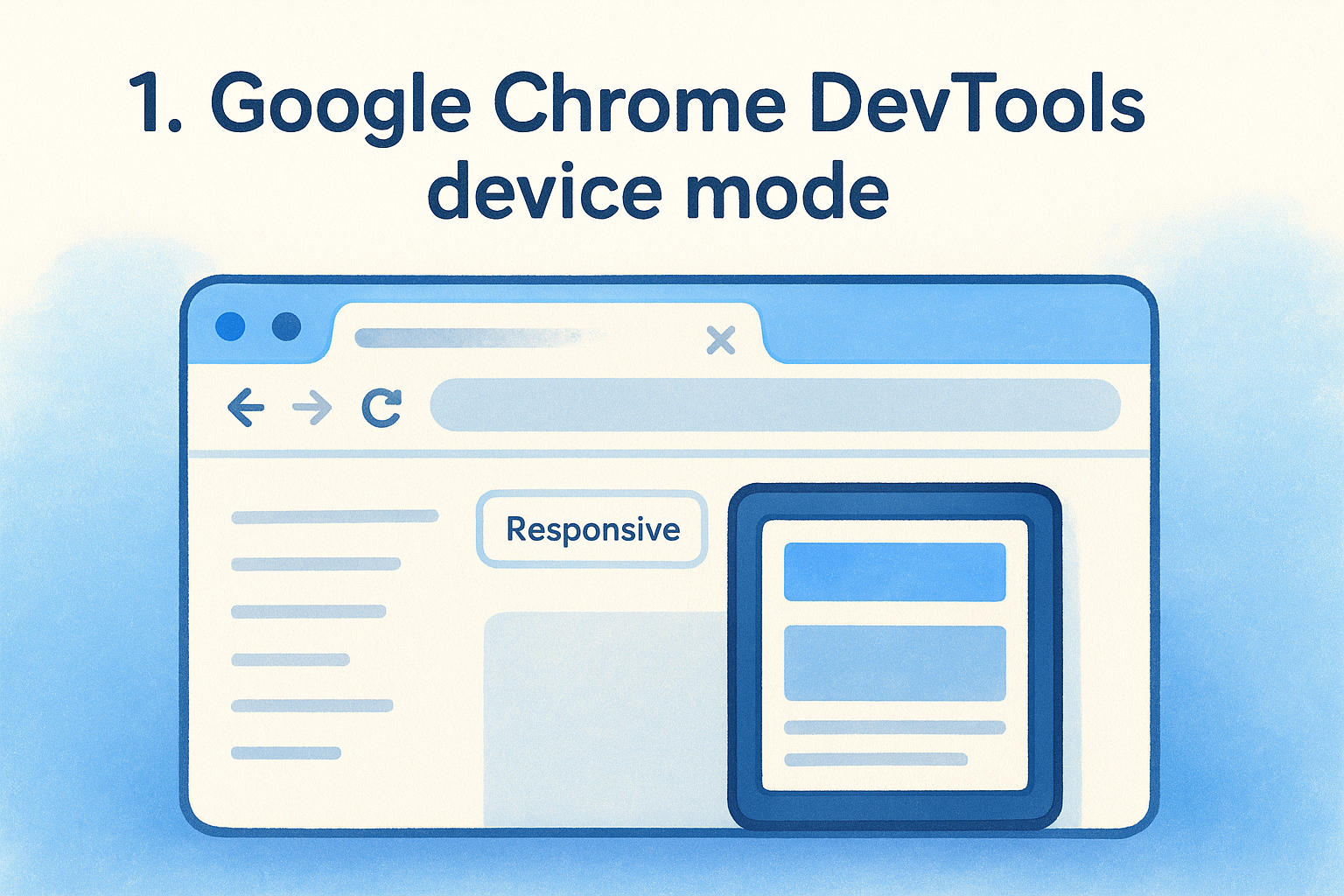 1. Google Chrome DevTools device mode