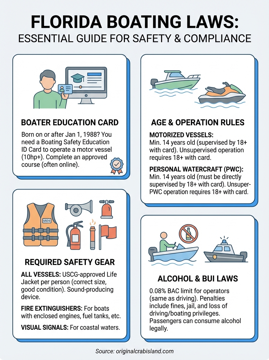 florida boating laws infographic