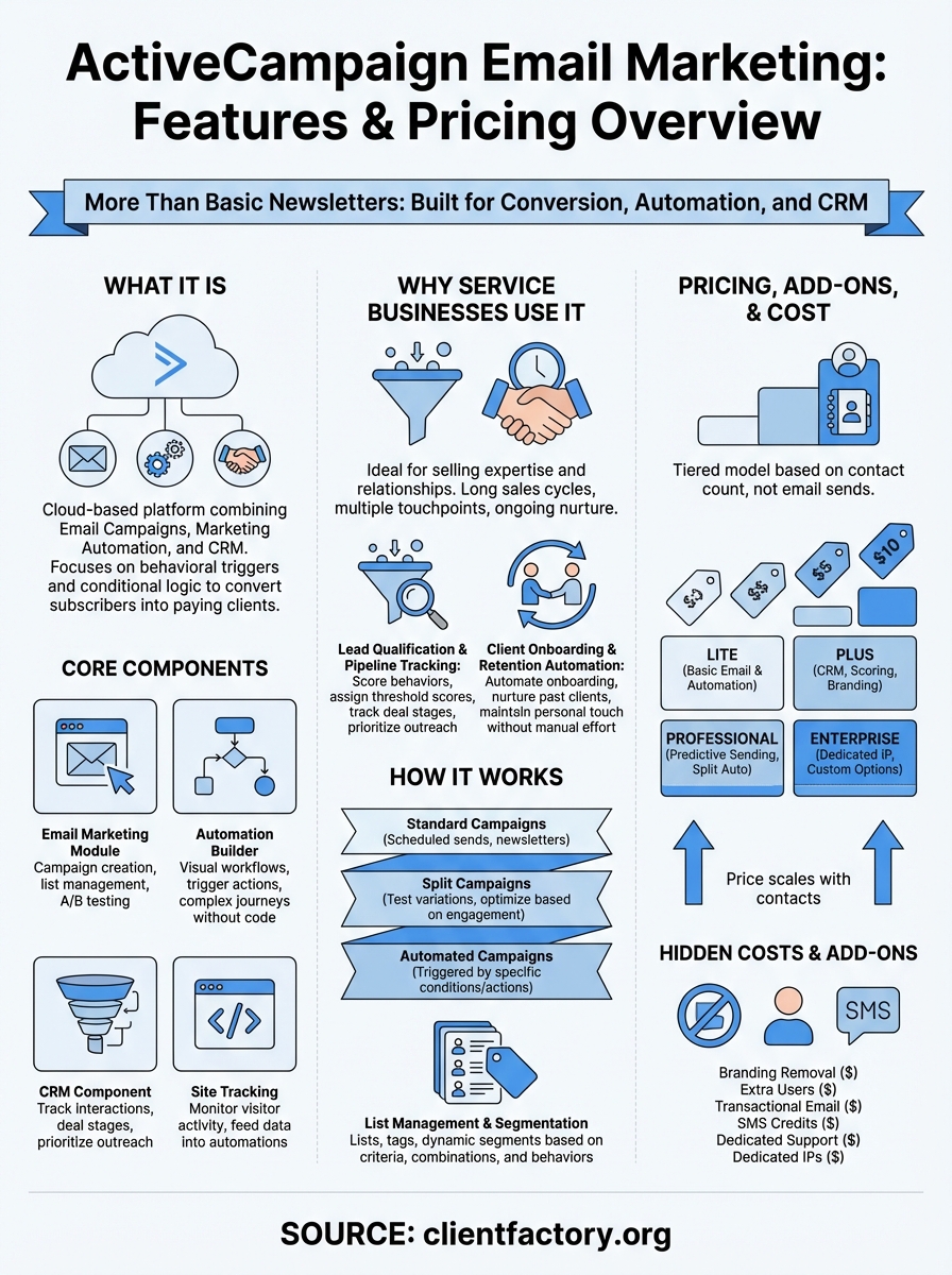 activecampaign email marketing infographic