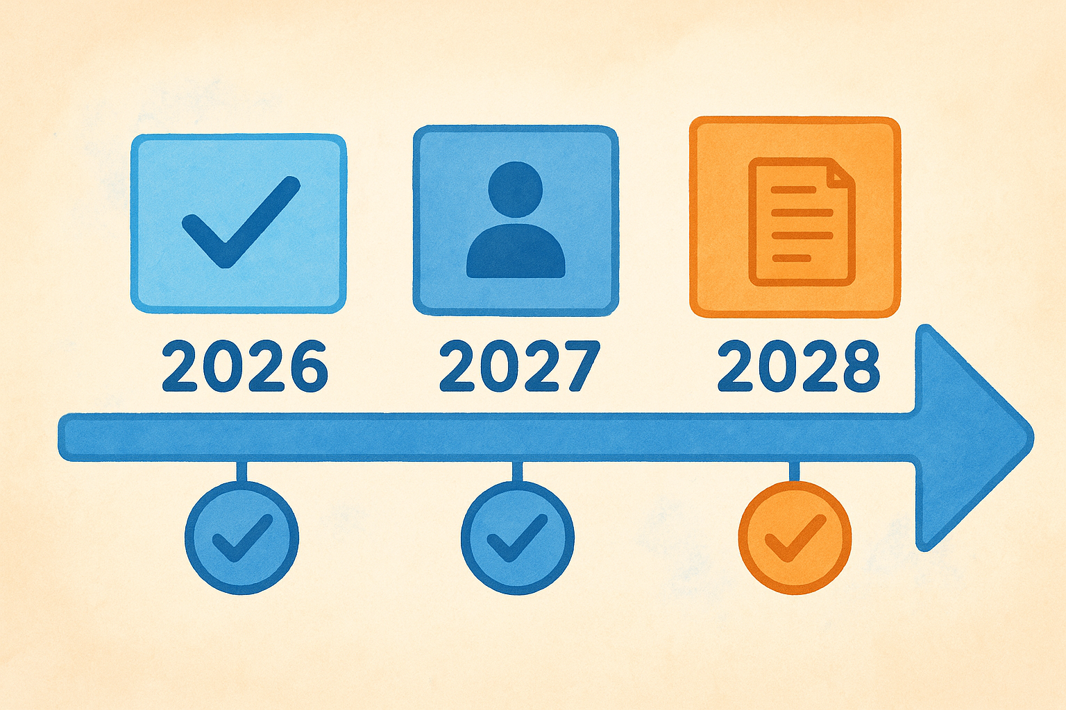 The phased implementation timeline