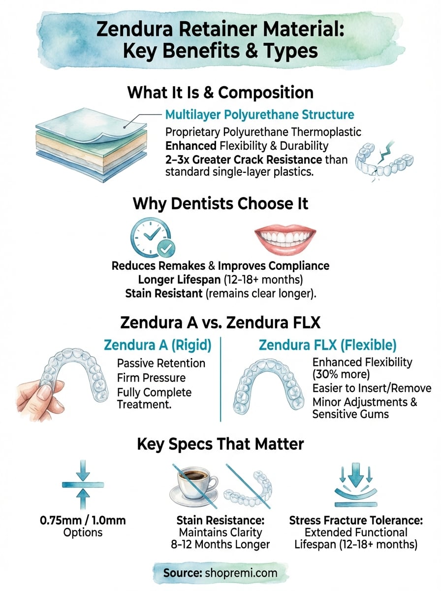 zendura retainer material infographic