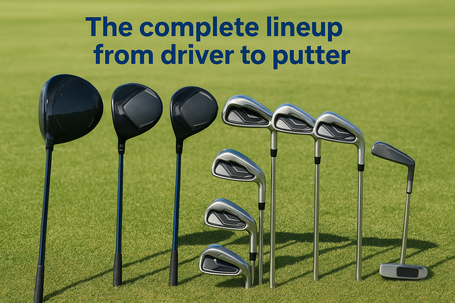 The complete lineup from driver to putter