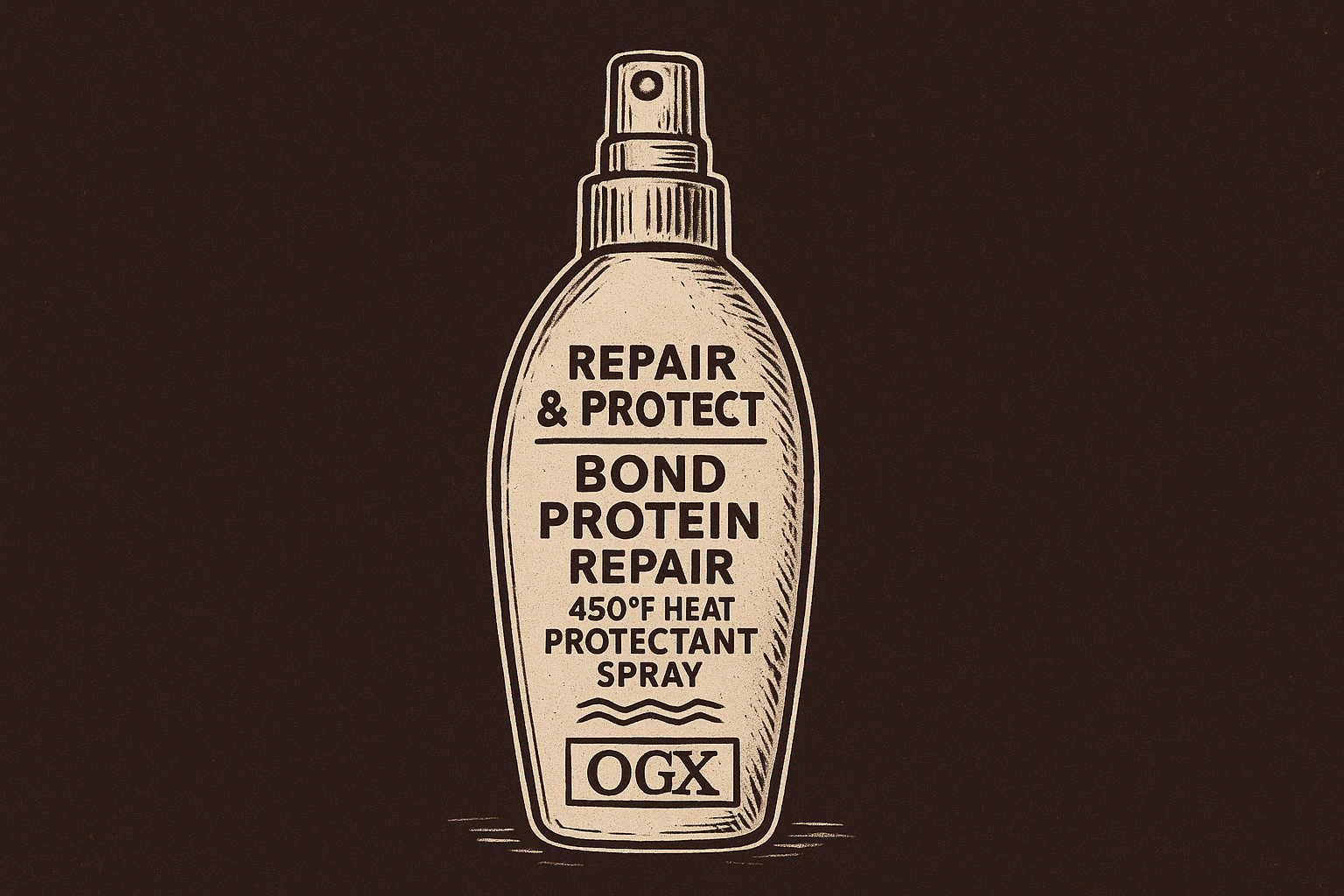 4. OGX Repair & Protect Bond Protein Repair 450°F Heat Protectant Spray