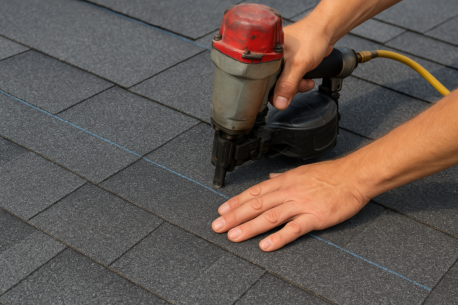 Drive nails at specified locations and depths