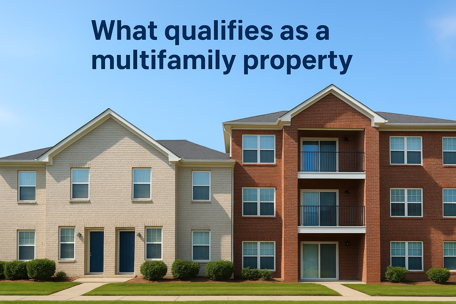 What qualifies as a multifamily property