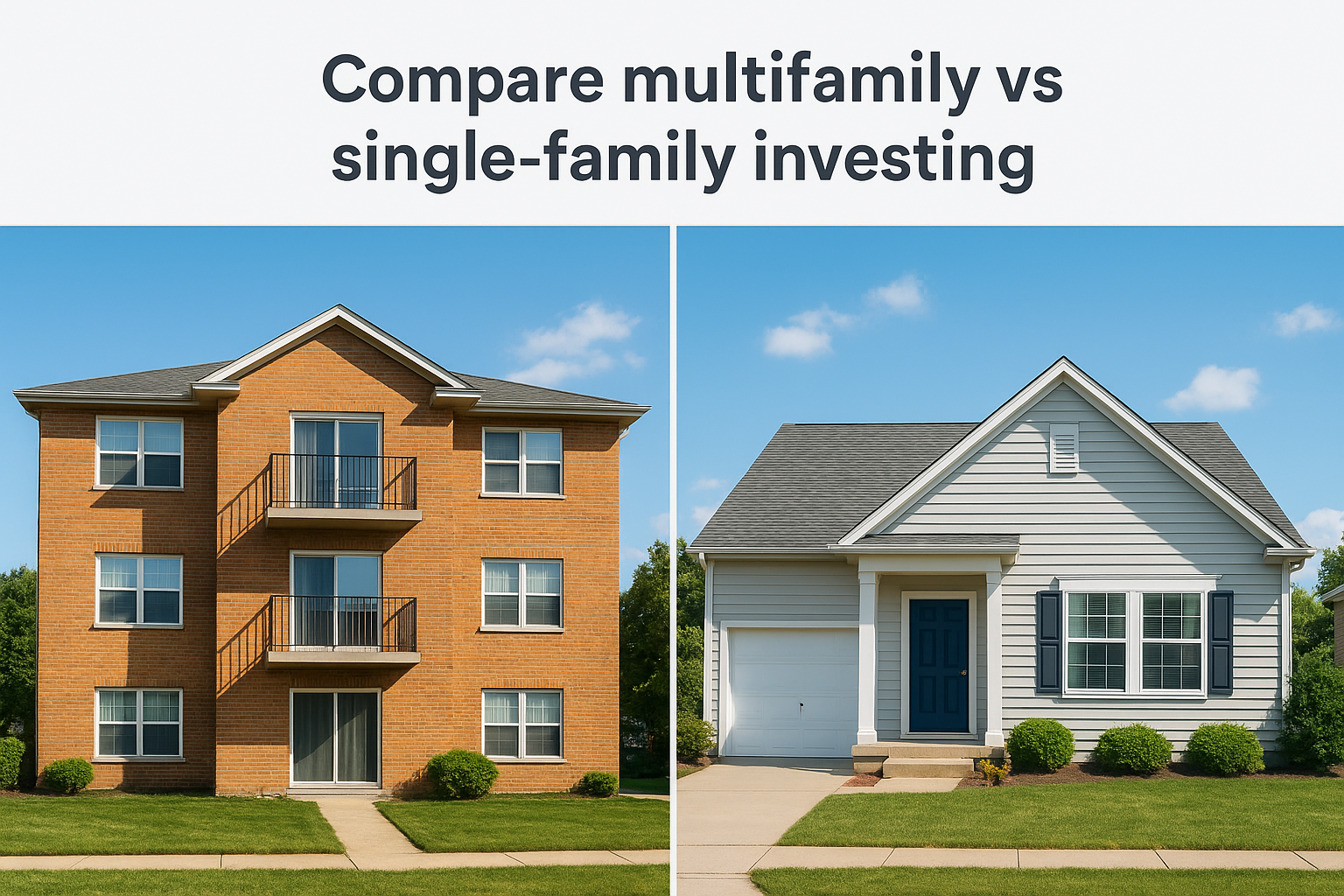Compare multifamily vs single-family investing