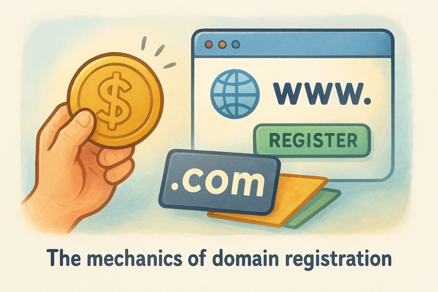 The mechanics of domain registration