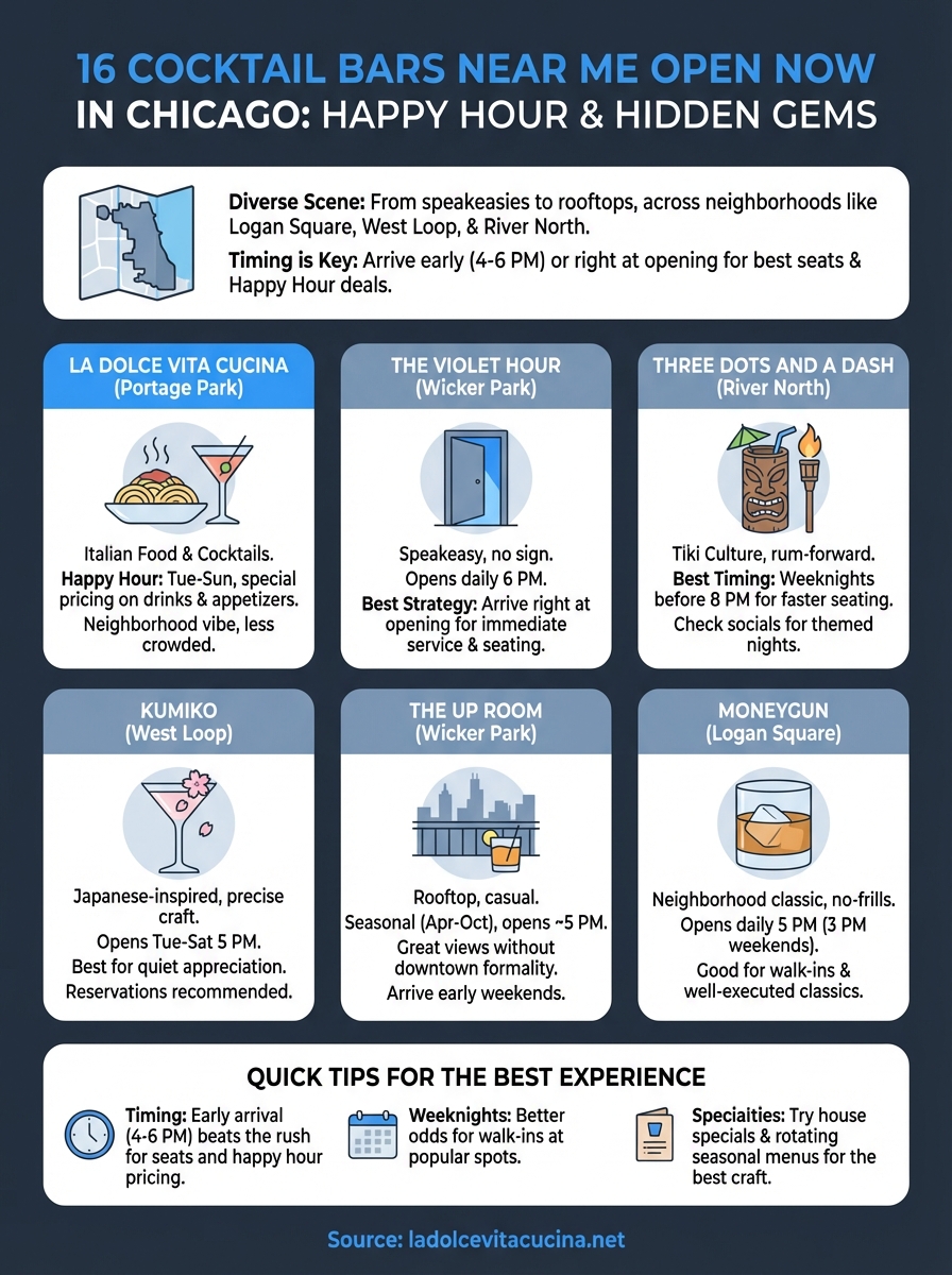 cocktail bars near me open now infographic