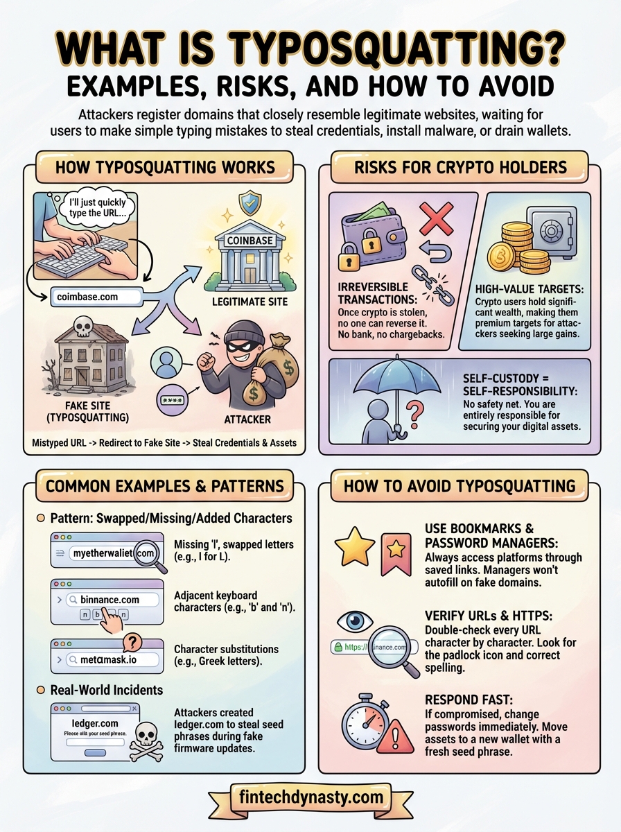 what is typosquatting infographic