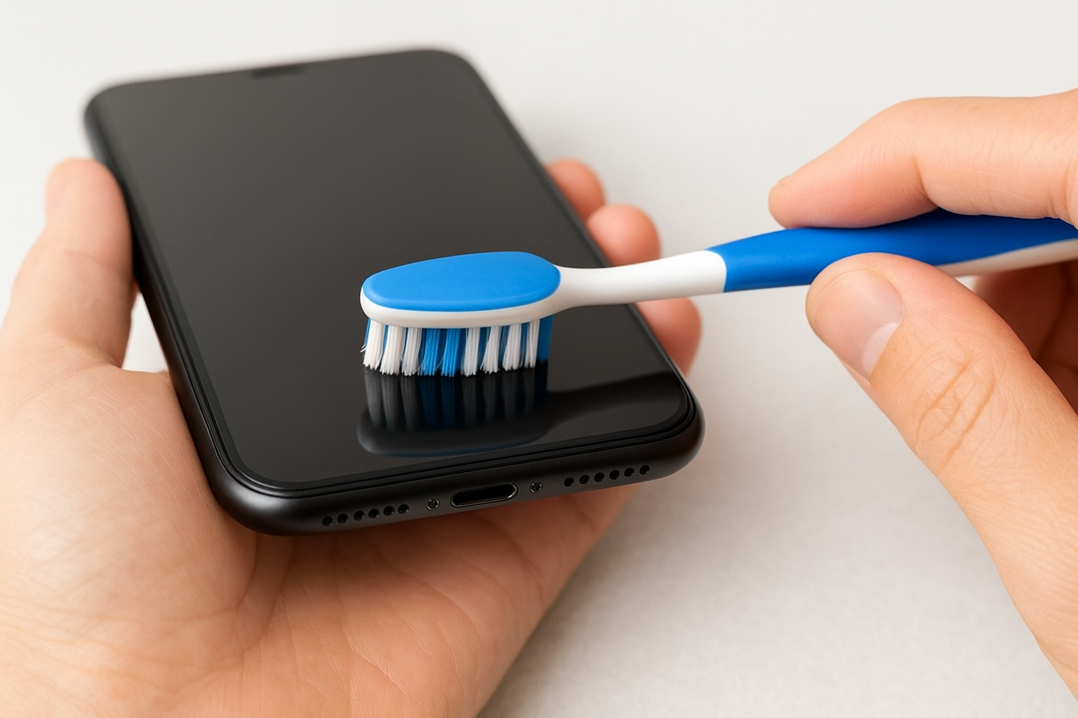 Clean the microphone ports