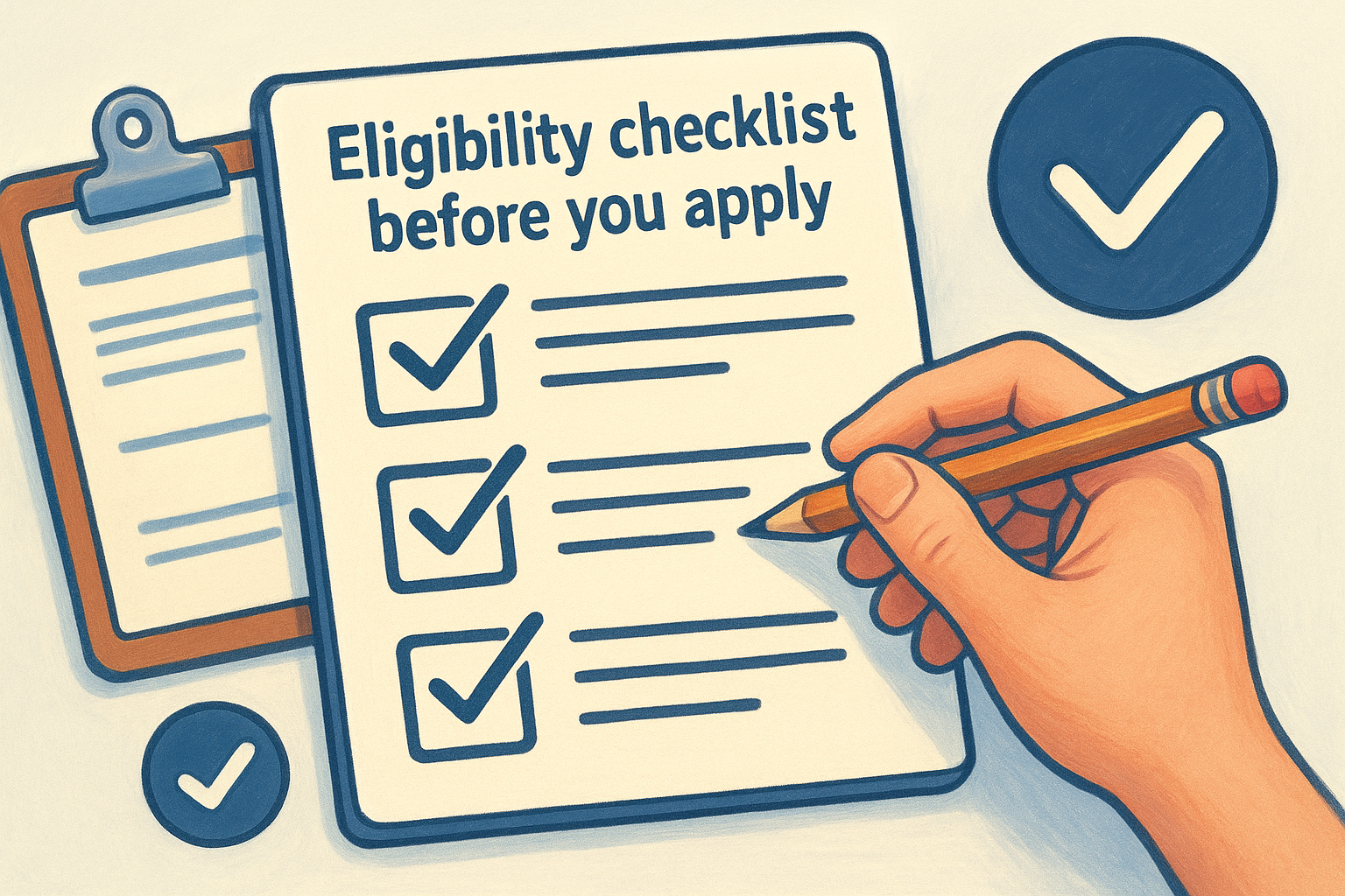 Eligibility checklist before you apply