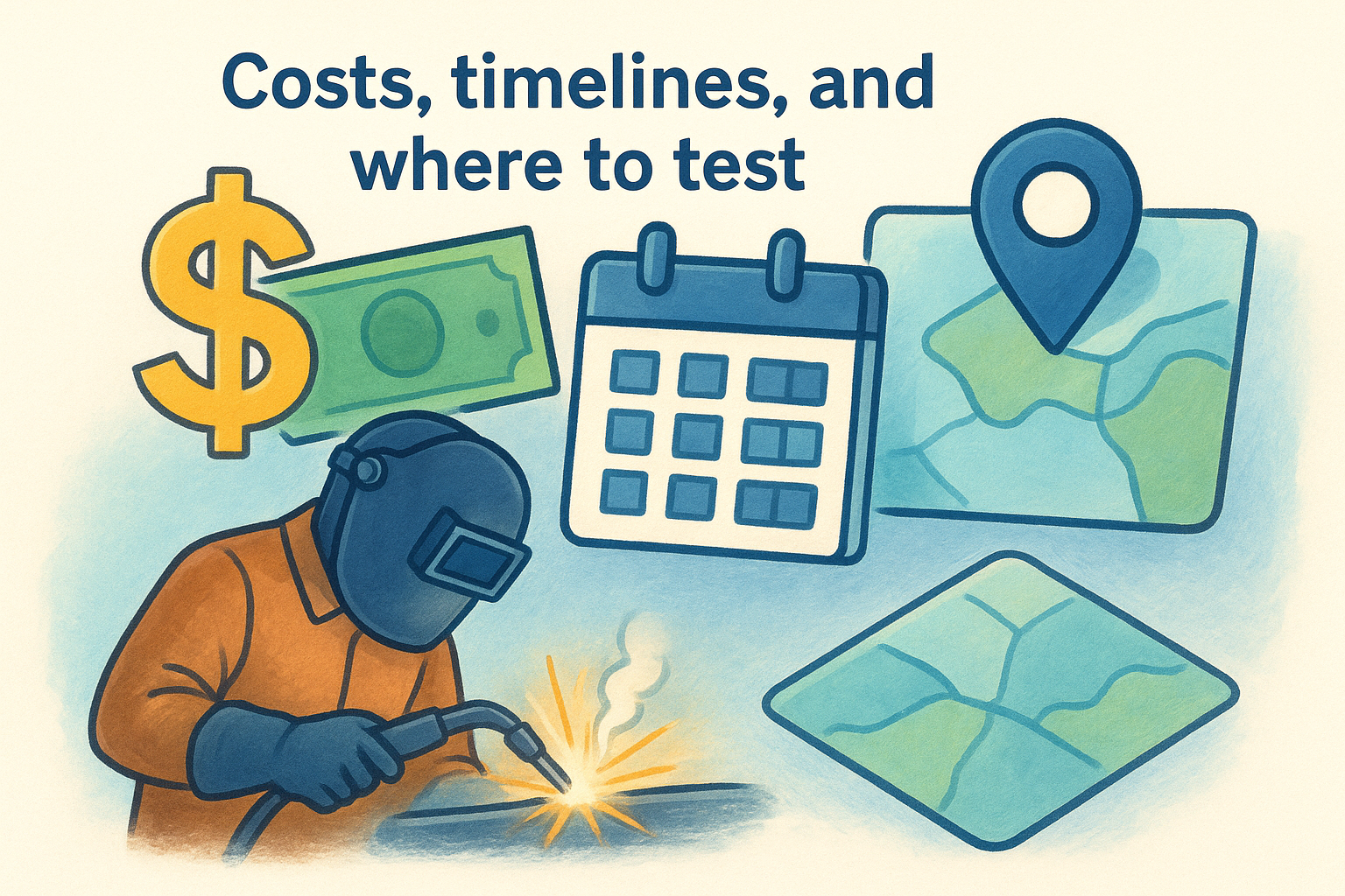 Costs, timelines, and where to test