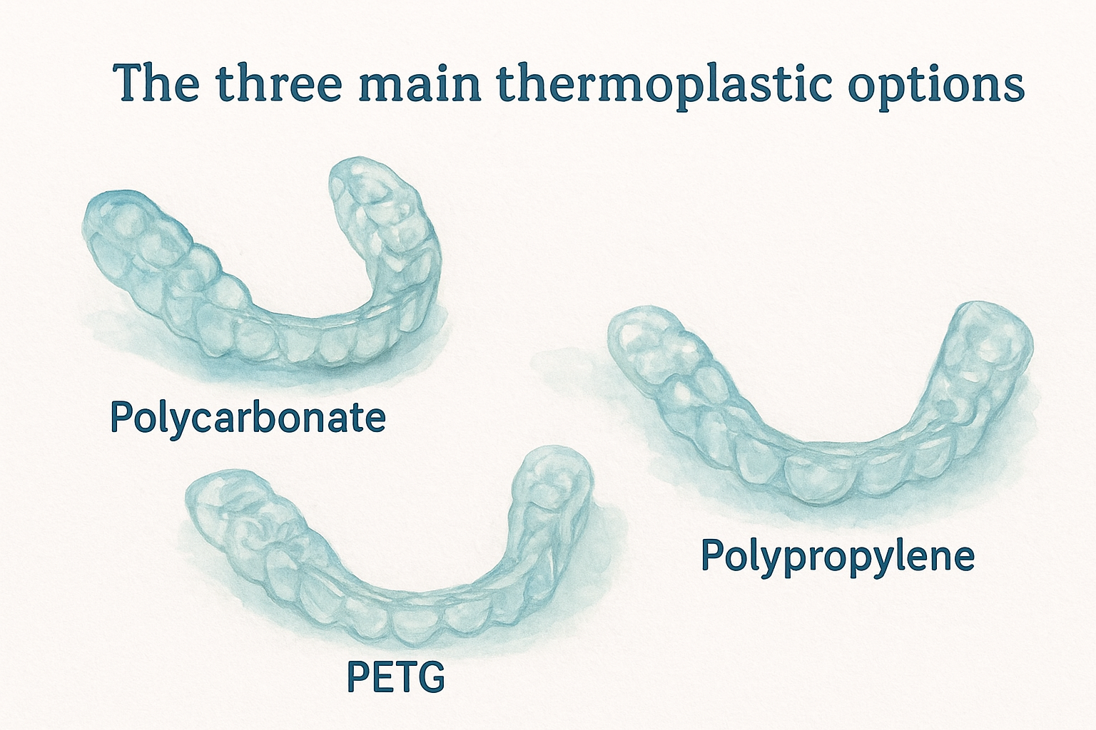 The three main thermoplastic options