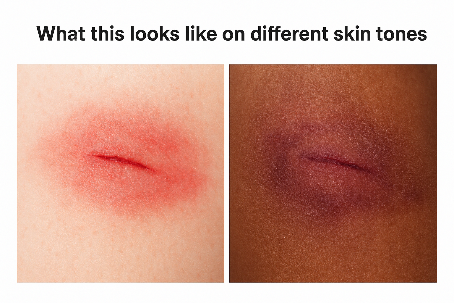 What this looks like on different skin tones