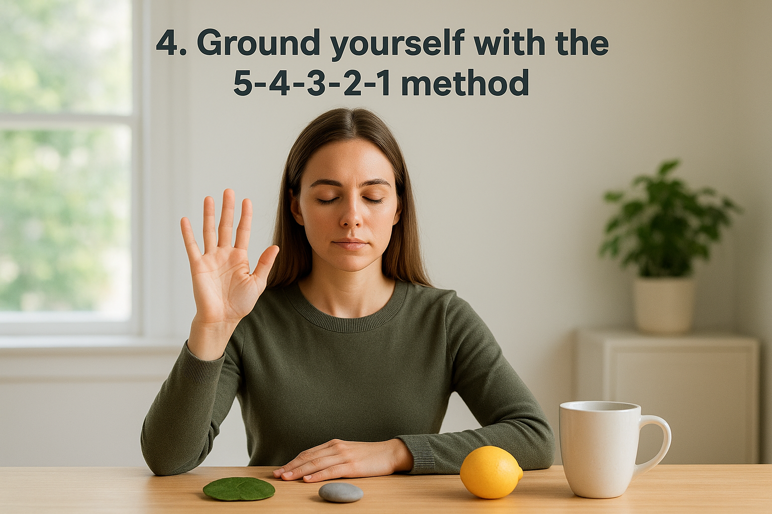 4. Ground yourself with the 5-4-3-2-1 method
