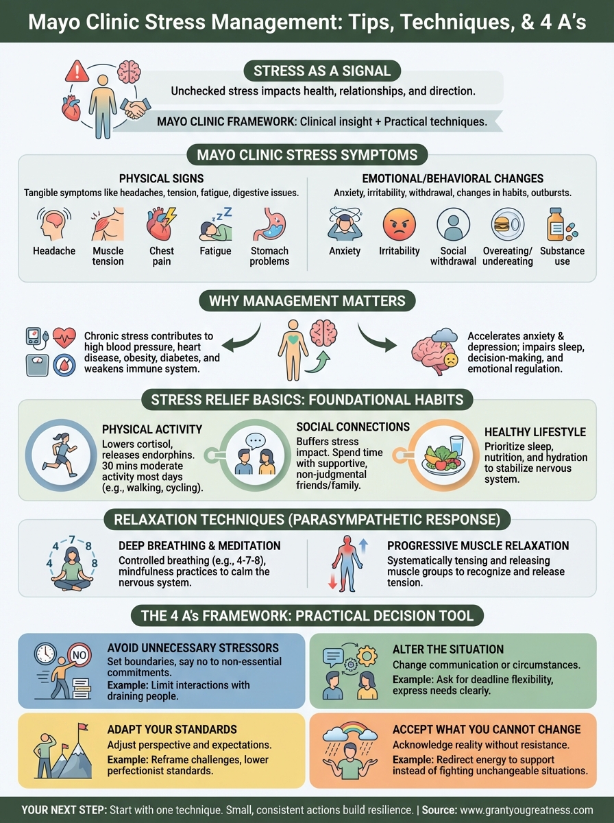 mayo clinic stress management infographic