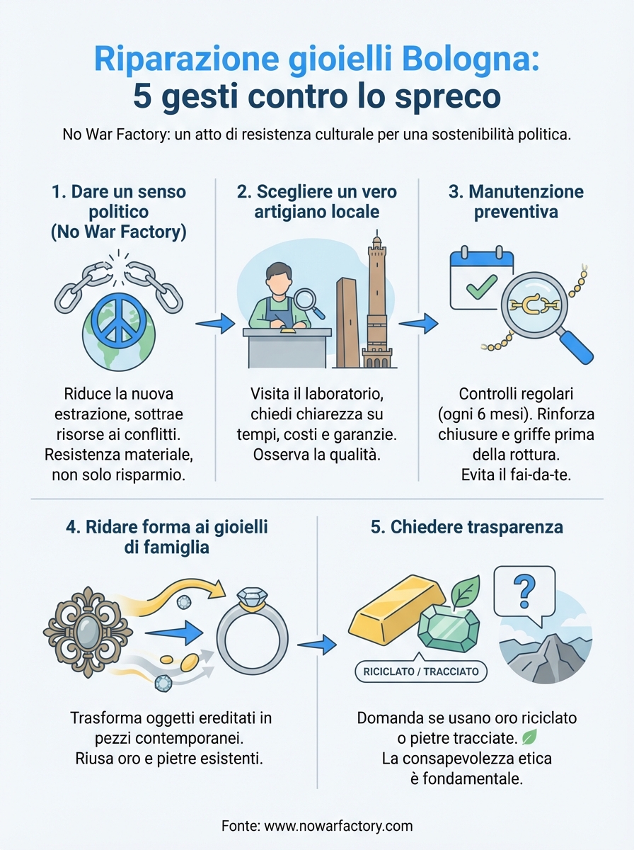 riparazione gioielli bologna infographic
