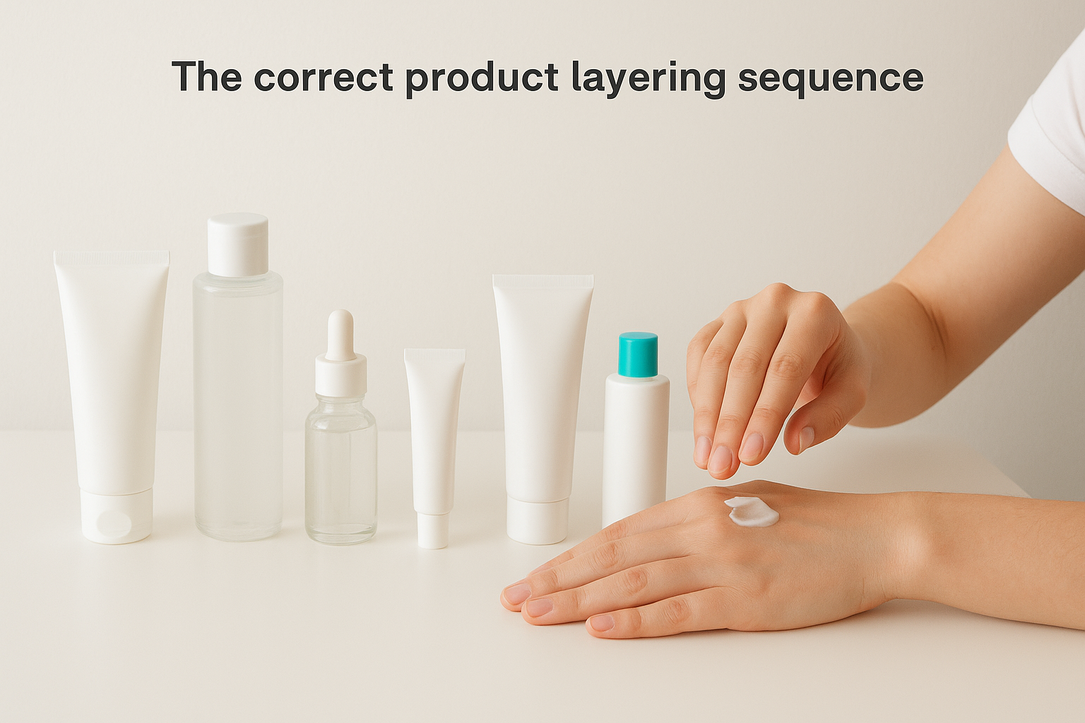 The correct product layering sequence