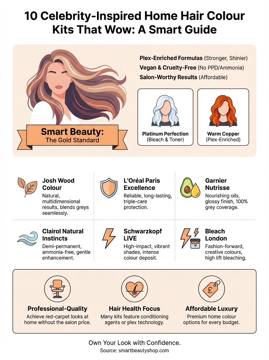 celebrity-inspired home hair colour kits infographic