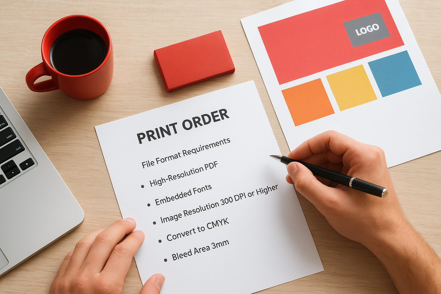 How to prepare files and place a print order
