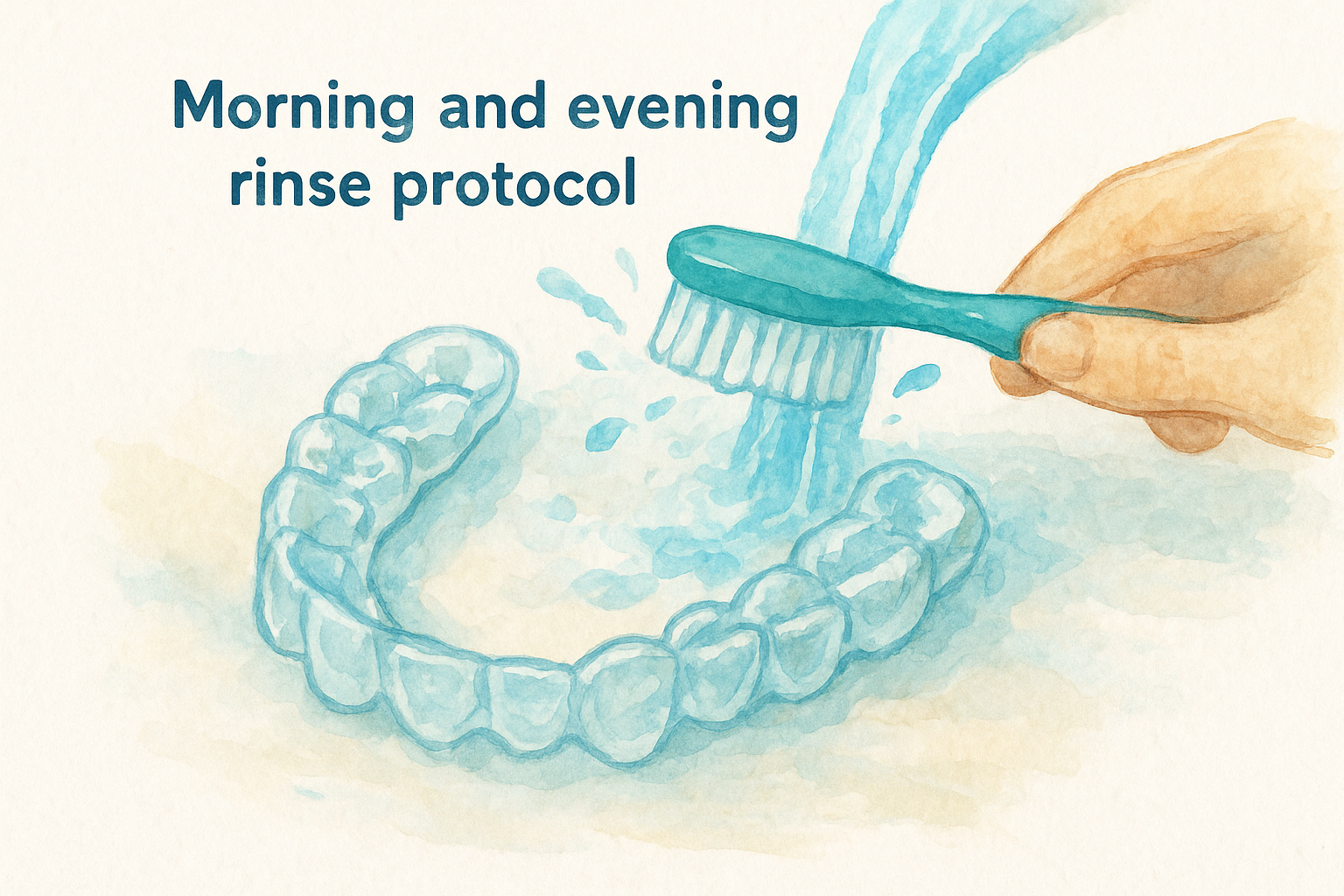 Morning and evening rinse protocol
