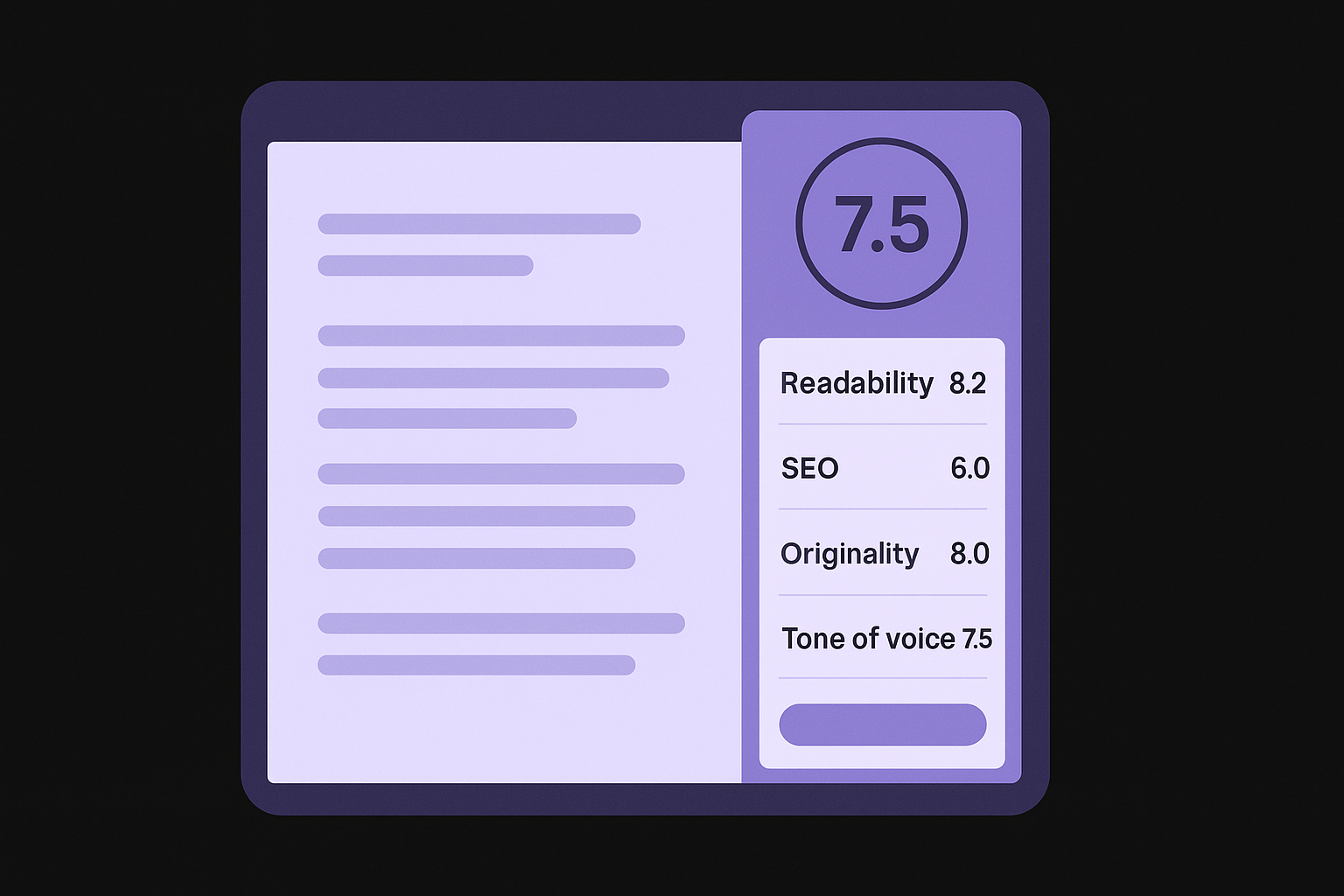 How the interface delivers recommendations
