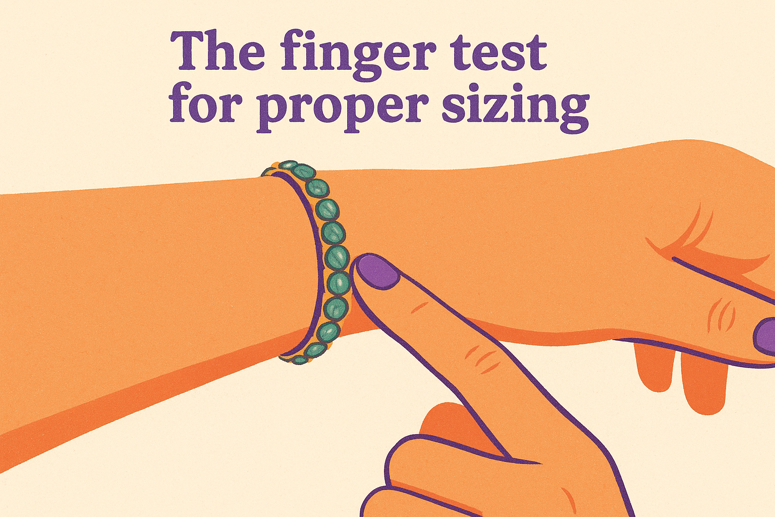 The finger test for proper sizing