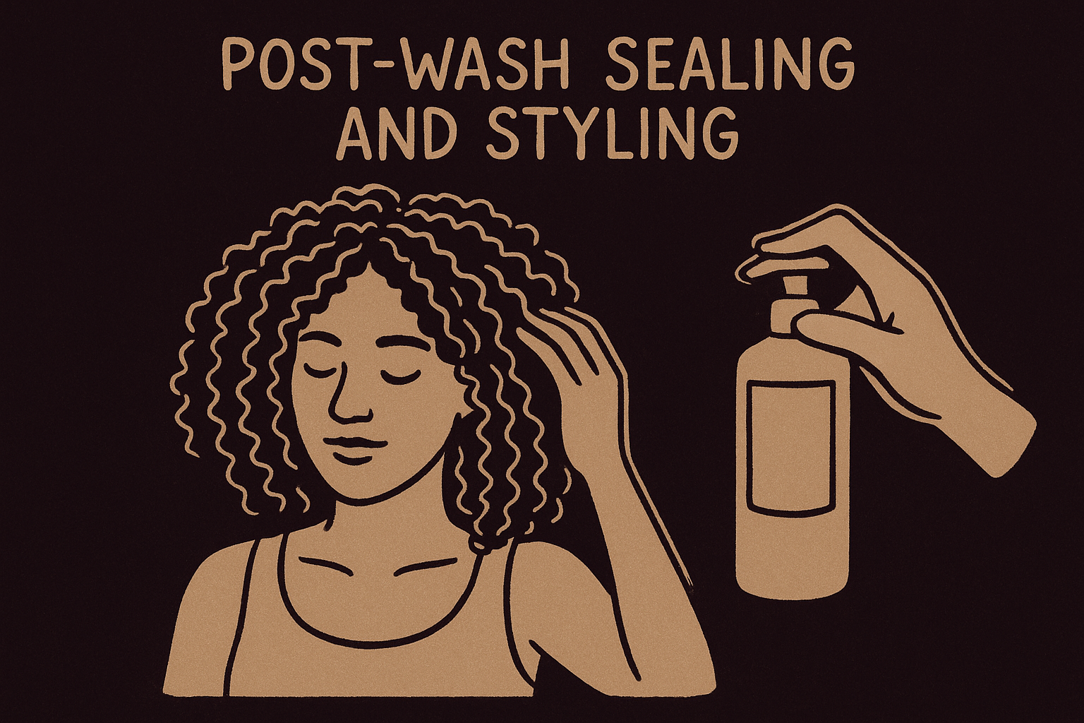 Post-wash sealing and styling