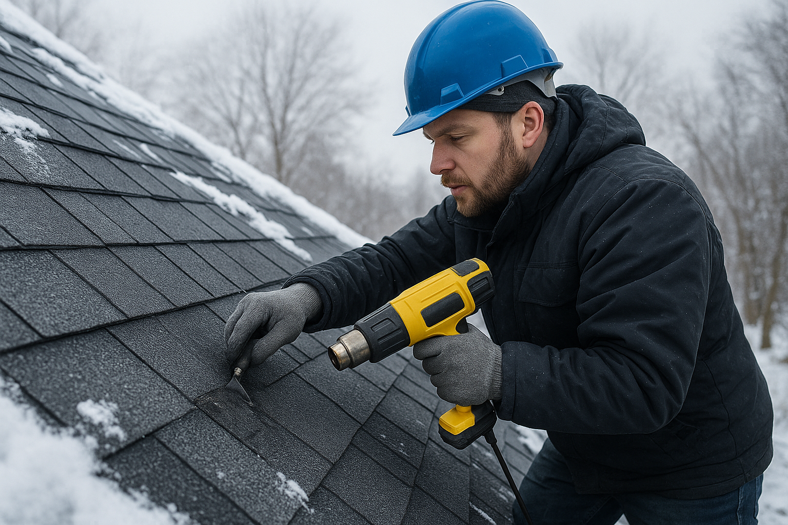How contractors install roofs in cold weather