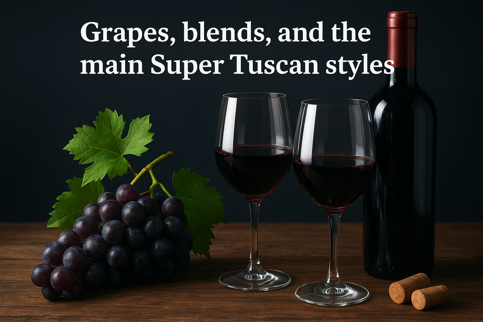 Grapes, blends, and the main Super Tuscan styles