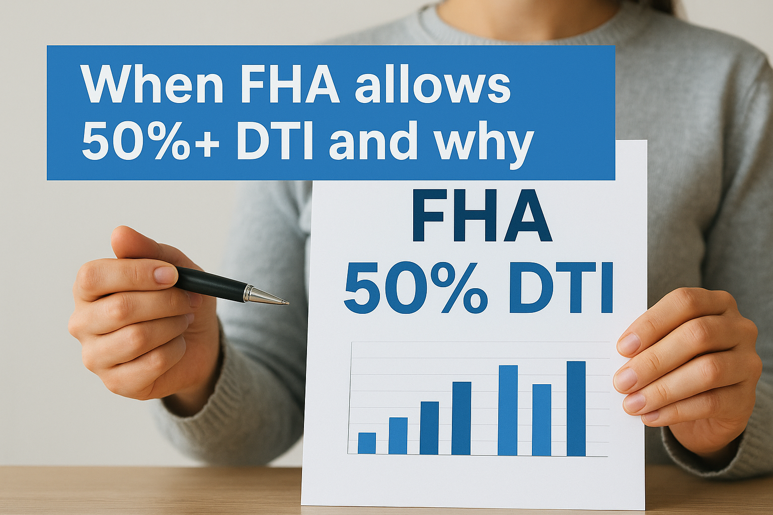 When FHA allows 50%+ DTI and why