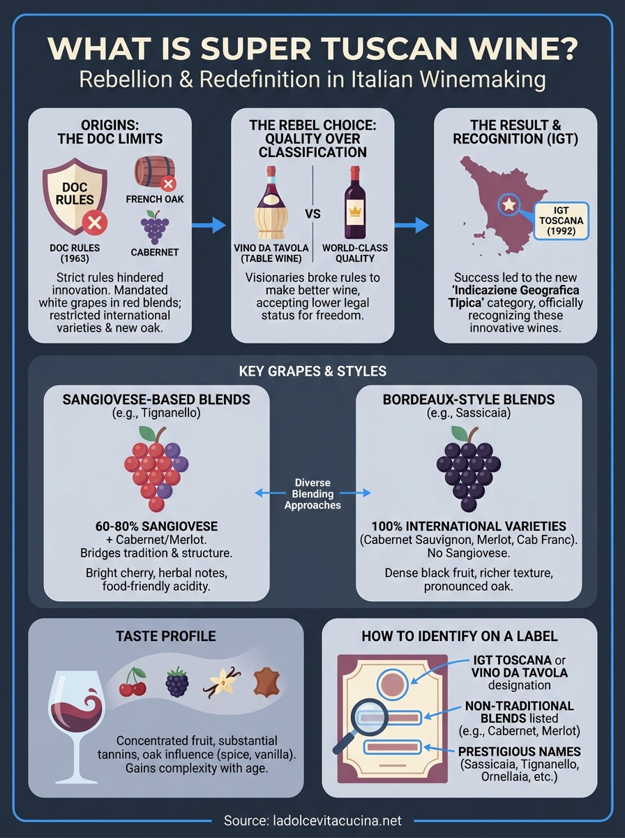 what is super tuscan wine infographic