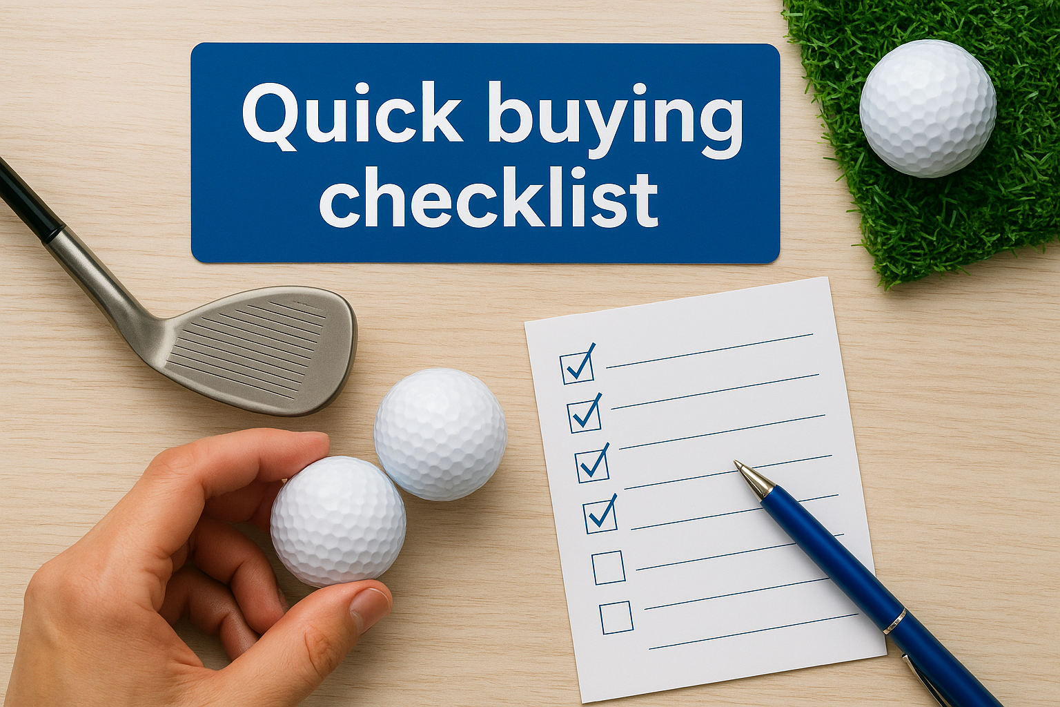 Quick buying checklist