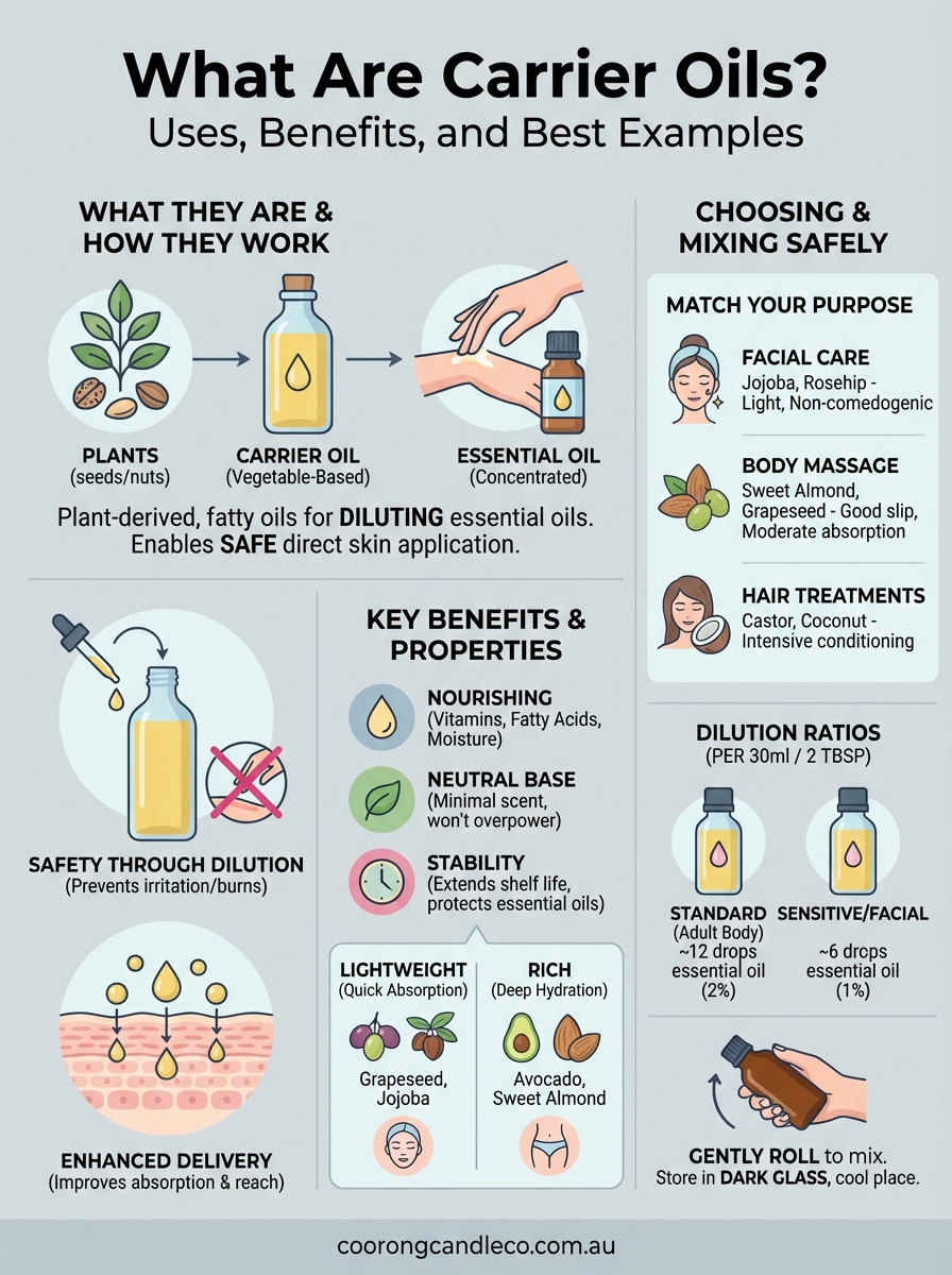 what are carrier oils infographic
