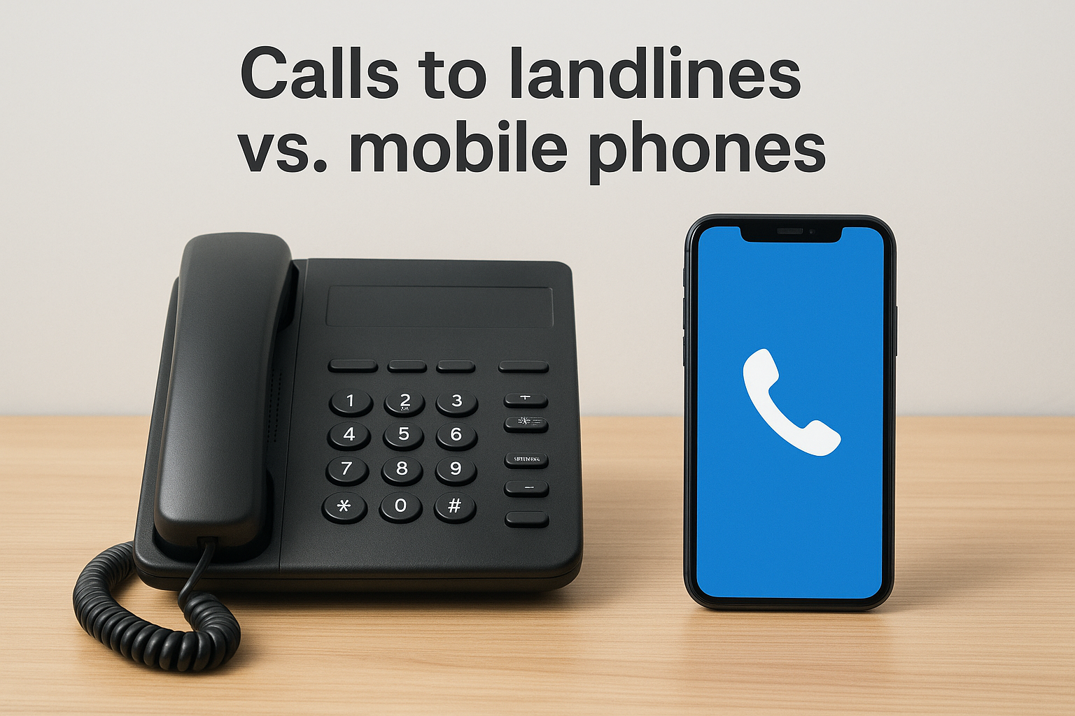 Calls to landlines vs. mobile phones